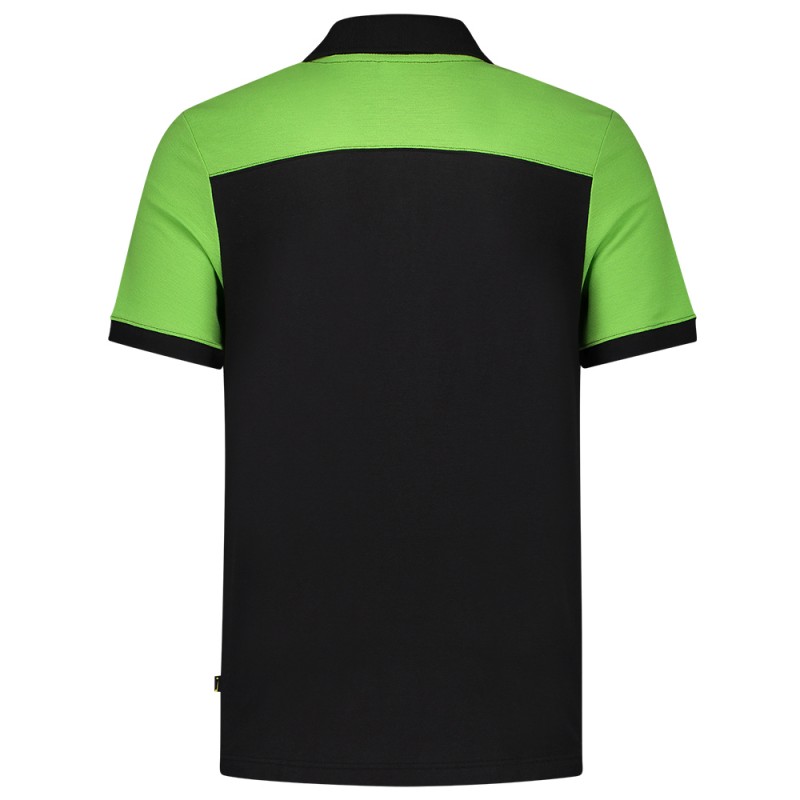 TRICORP 202006 Poloshirt Bicolor Naden black-lime