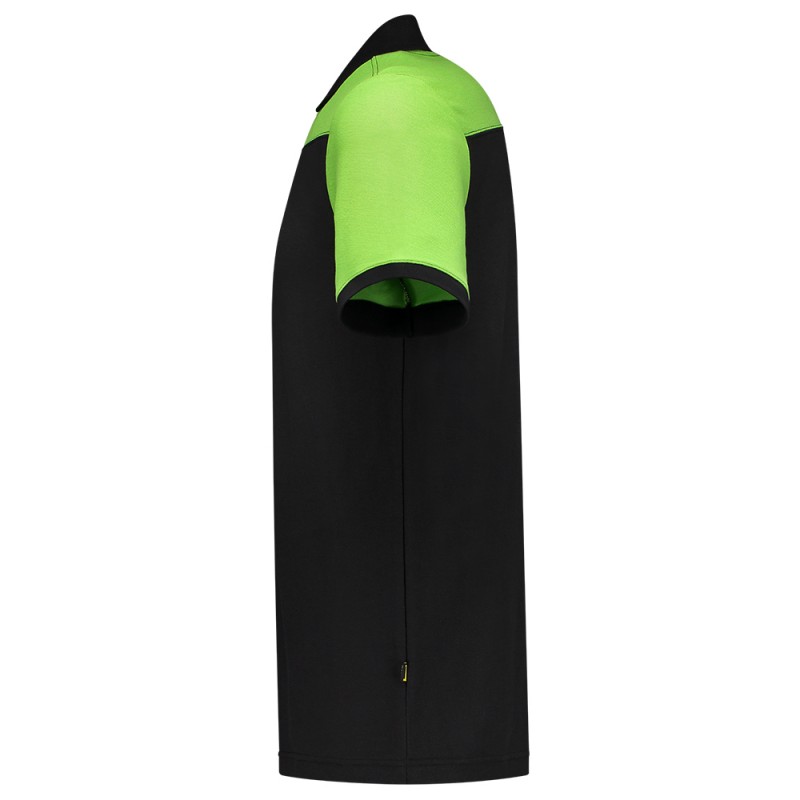 TRICORP 202006 Poloshirt Bicolor Naden black-lime