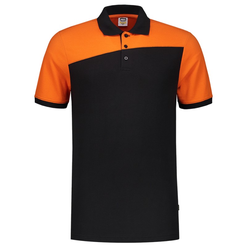 TRICORP 202006 Poloshirt Bicolor Naden black-orange