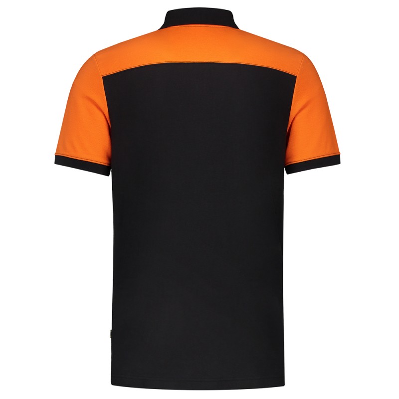 TRICORP 202006 Poloshirt Bicolor Naden black-orange