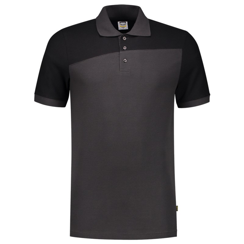TRICORP 202006 Poloshirt Bicolor Naden darkgrey-black
