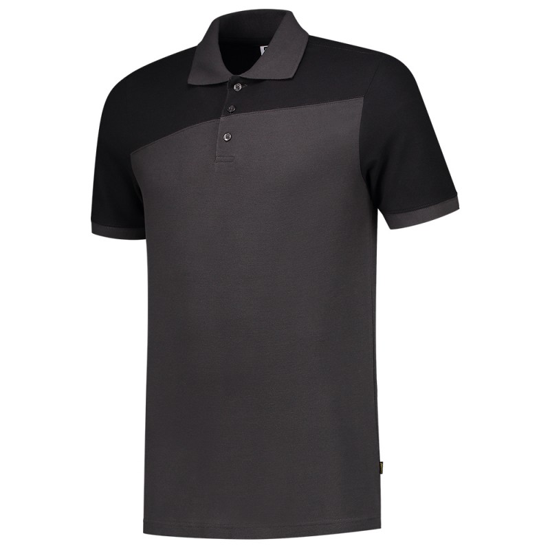 TRICORP 202006 Poloshirt Bicolor Naden darkgrey-black