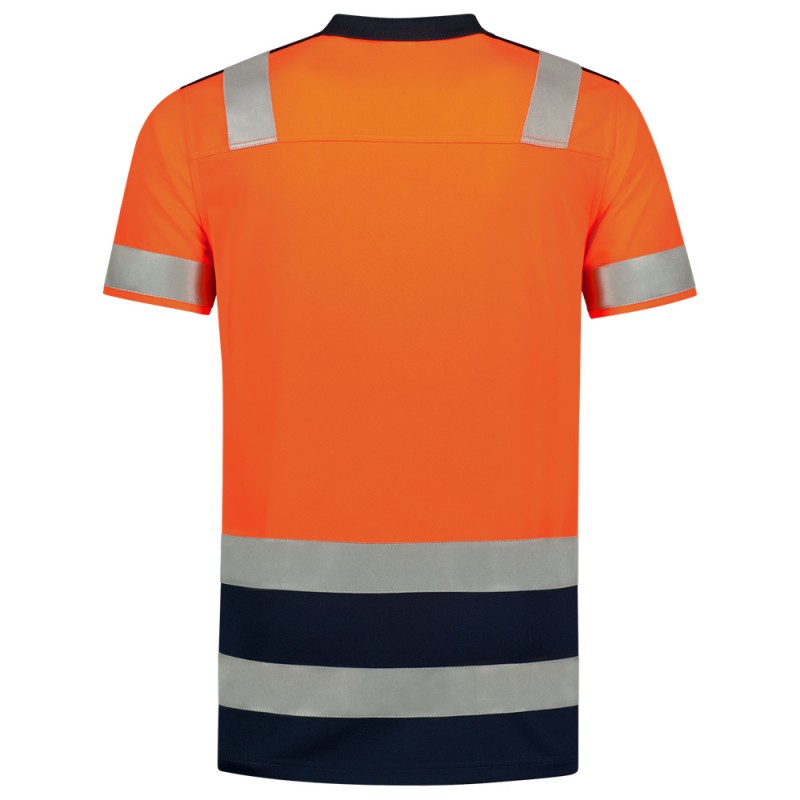 TRICORP 203007 Poloshirt High Vis Bicolor fluor oranje/ink
