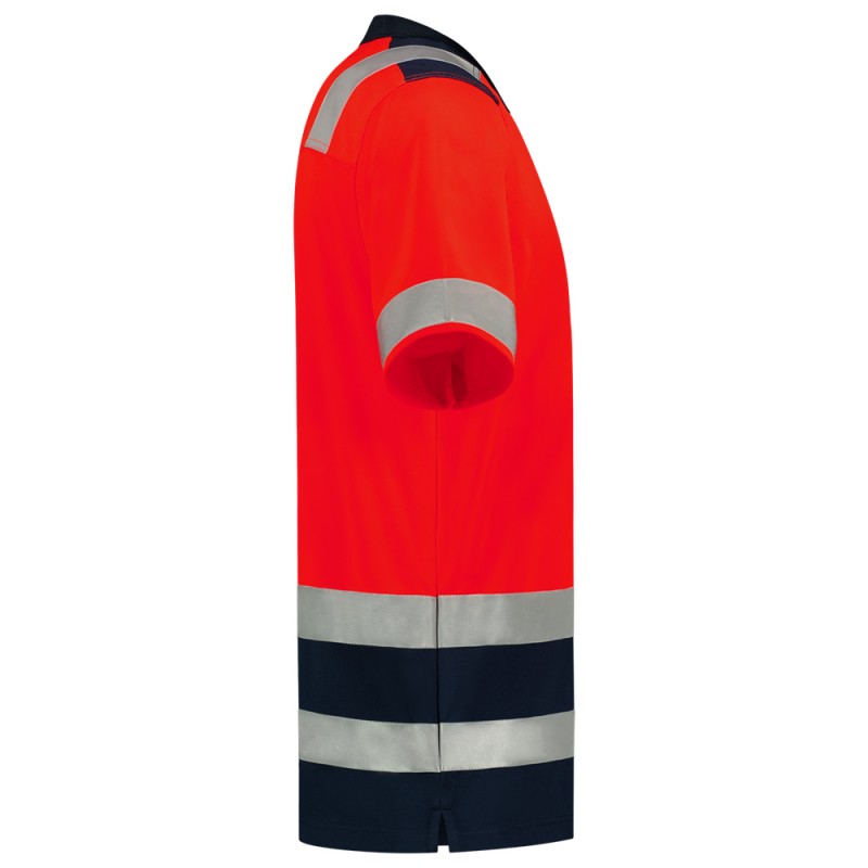 TRICORP 203007 Poloshirt High Vis Bicolor fluor rood/ink