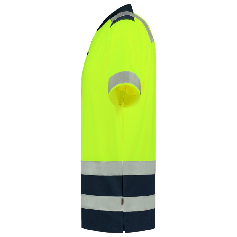 TRICORP 203007 Poloshirt High Vis Bicolor fluor geel/ink