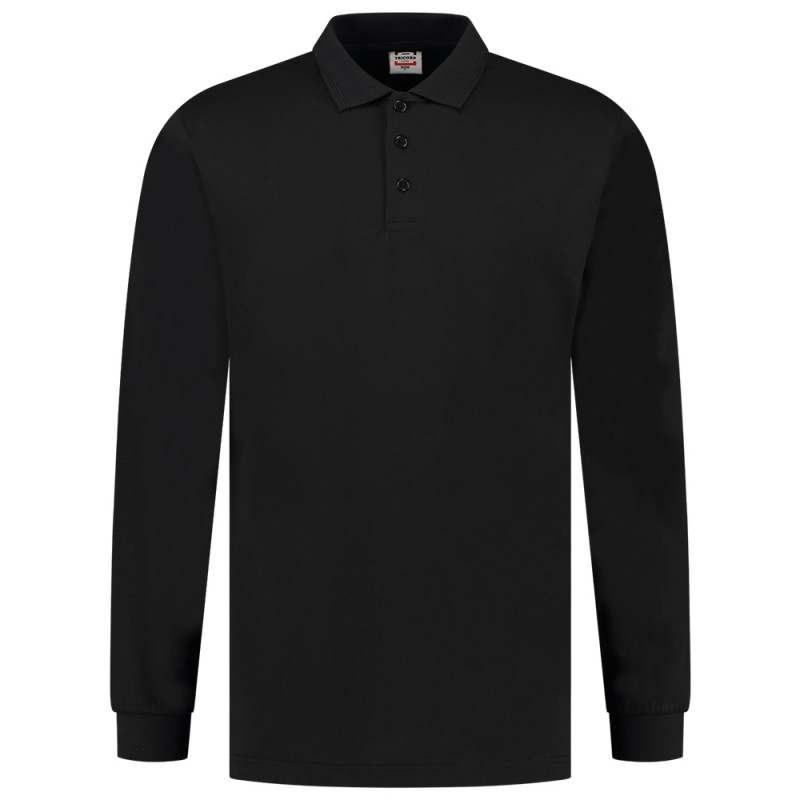 TRICORP 201019 Poloshirt Jersey Lange Mouw zwart