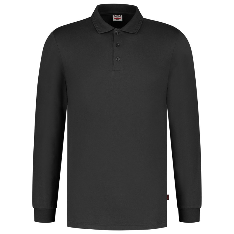 TRICORP 201019 Poloshirt Jersey Lange Mouw donkergrijs