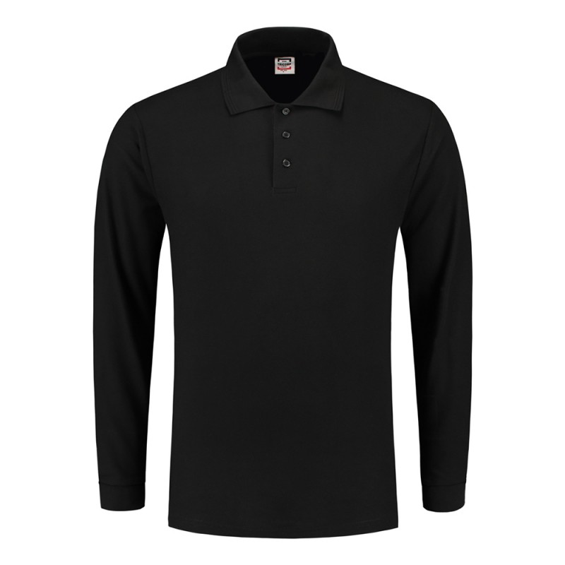 TRICORP 201008/PPKL180 Poloshirt 100% Katoen Lange Mouw black
