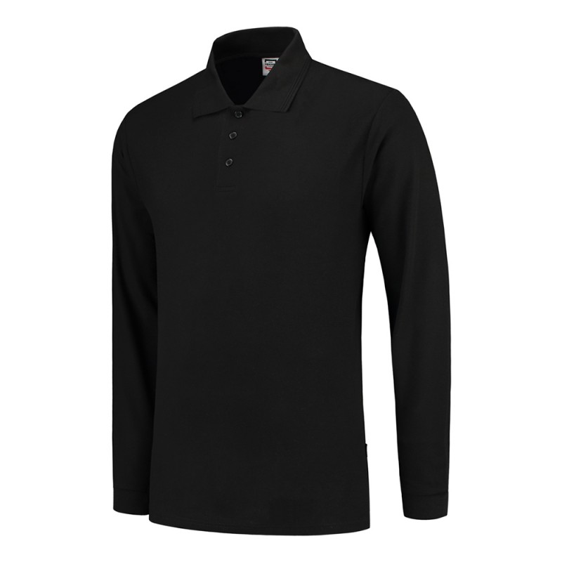 TRICORP 201008/PPKL180 Poloshirt 100% Katoen Lange Mouw black