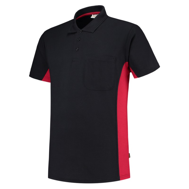 TRICORP 202002/TP2000 Poloshirt Bicolor Borstzak navy-red
