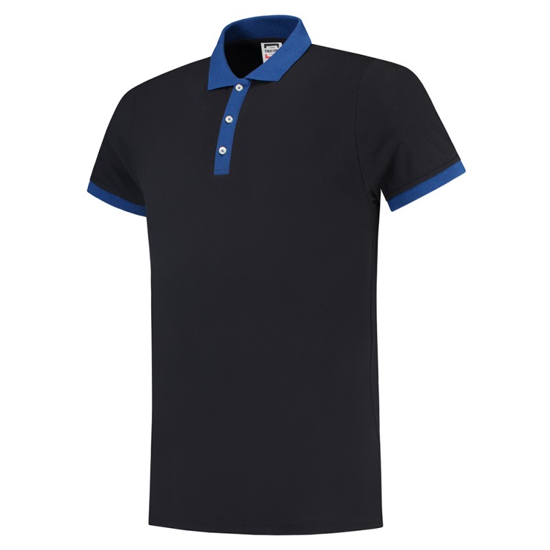 TRICORP 201002/PBF210 Poloshirt Bicolor SlimFit navy-royalblue