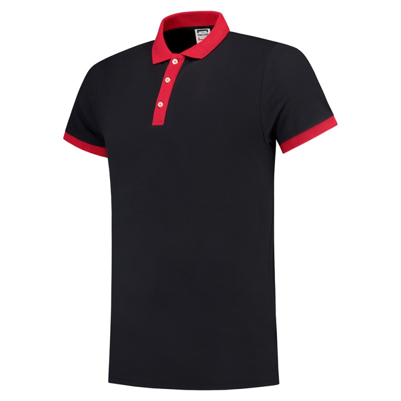 TRICORP 201002/PBF210 Poloshirt Bicolor SlimFit navy-red