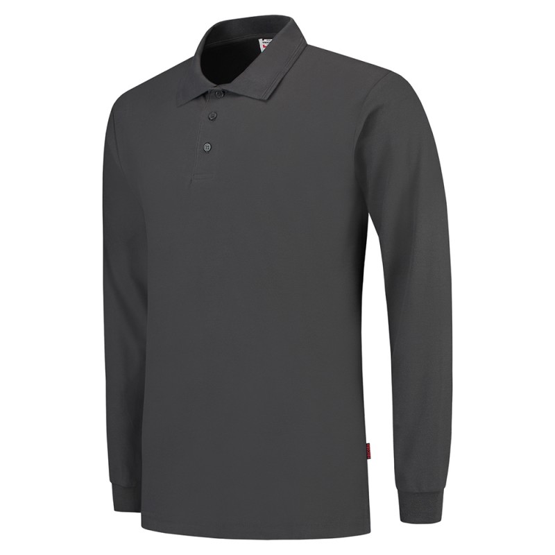 TRICORP 201009/PPL180 Poloshirt Lange Mouw darkgrey
