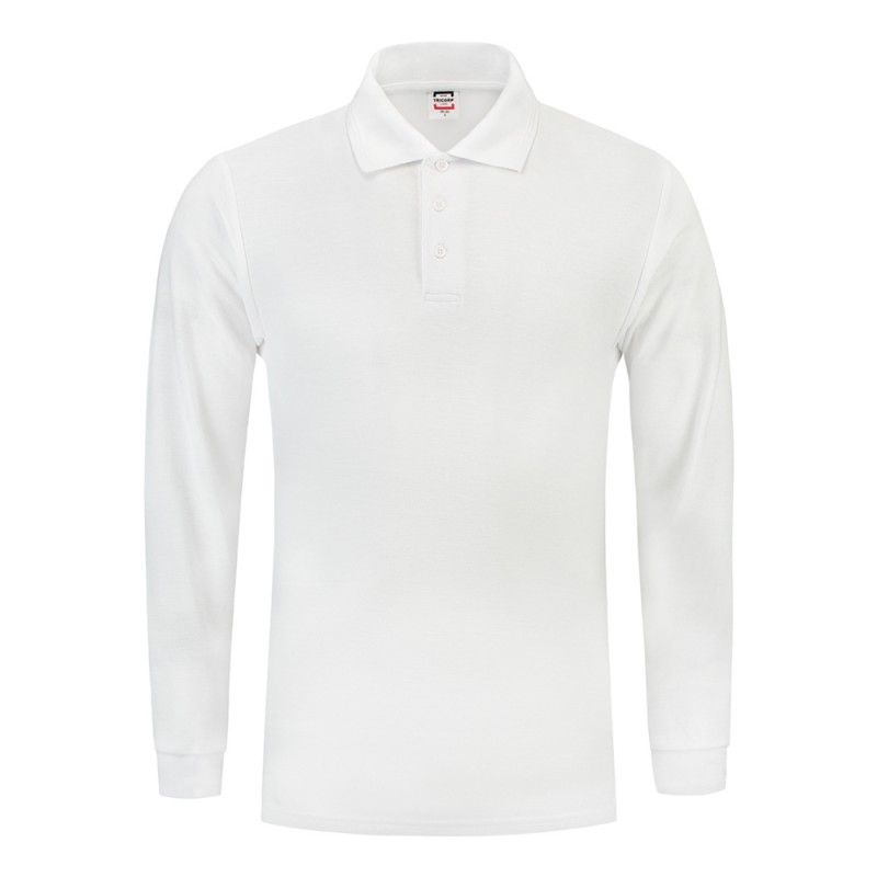 TRICORP 201009/PPL180 Poloshirt Lange Mouw white