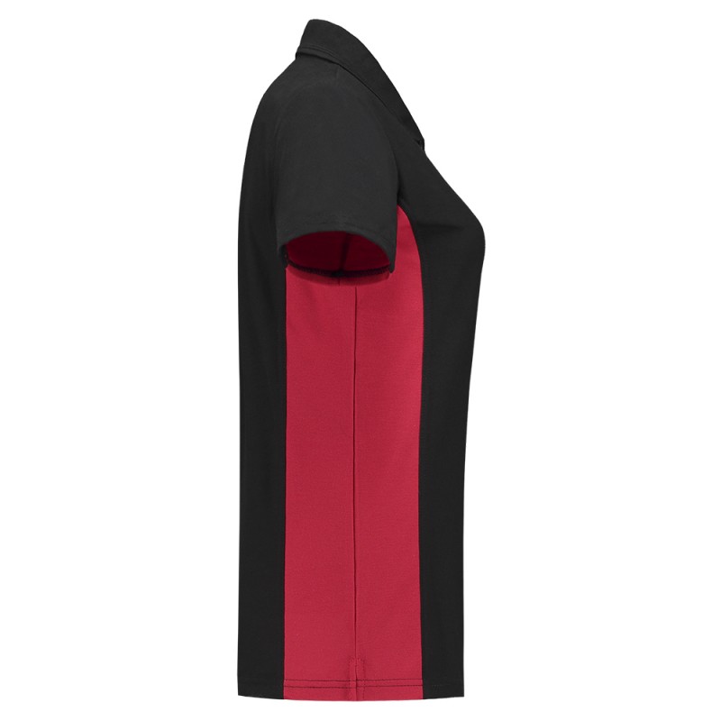 TRICORP 202003 Poloshirt Bicolor Dames black-red