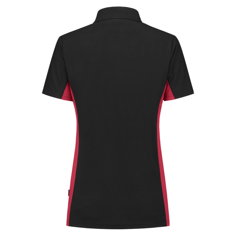 TRICORP 202003 Poloshirt Bicolor Dames black-red