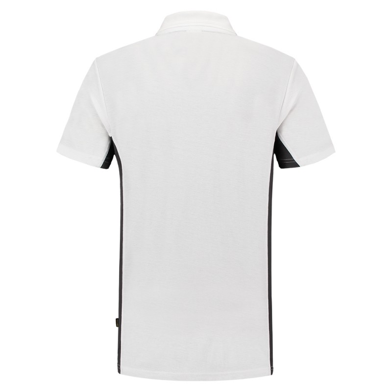 TRICORP 202002/TP2000 Poloshirt Bicolor Borstzak white-darkgrey