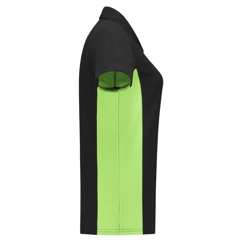 TRICORP 202003 Poloshirt Bicolor Dames black-lime