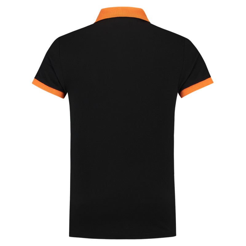 TRICORP 201002/PBF210 Poloshirt Bicolor SlimFit black-orange
