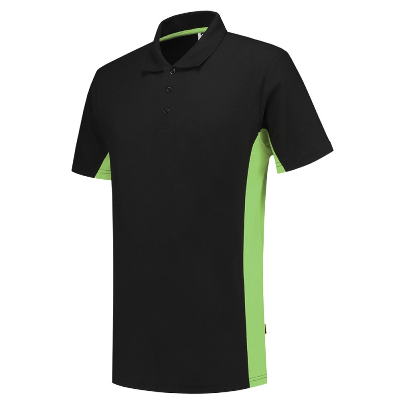 TRICORP 202004 Poloshirt Bicolor black-lime