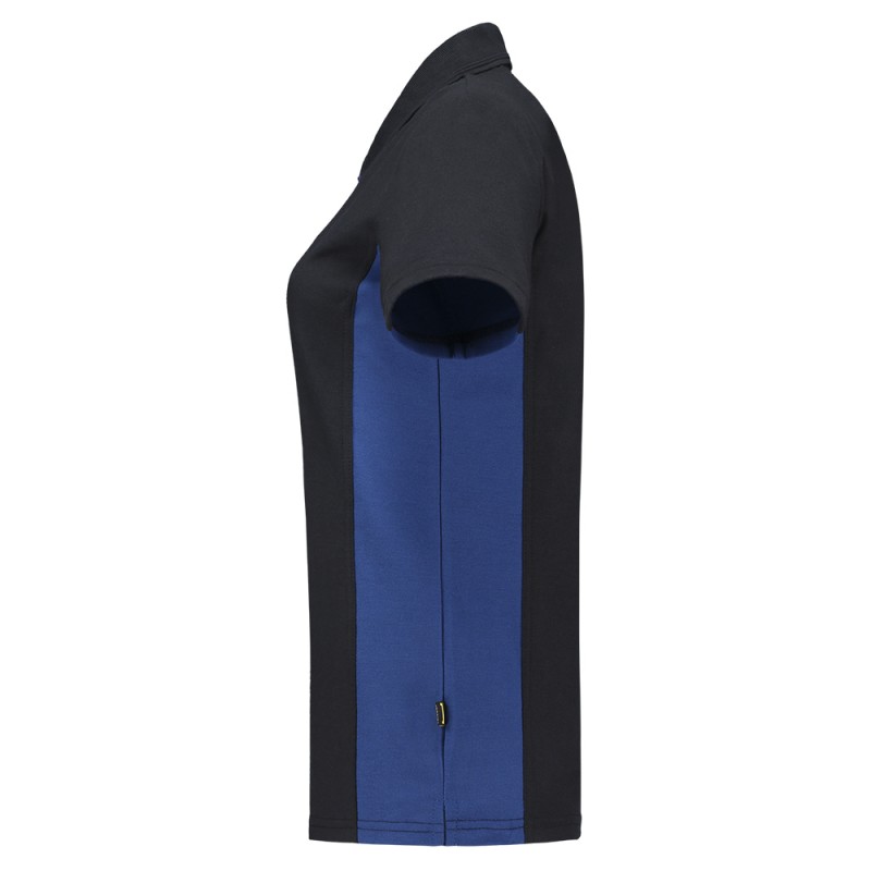 TRICORP 202003 Poloshirt Bicolor Dames navy-royalblue