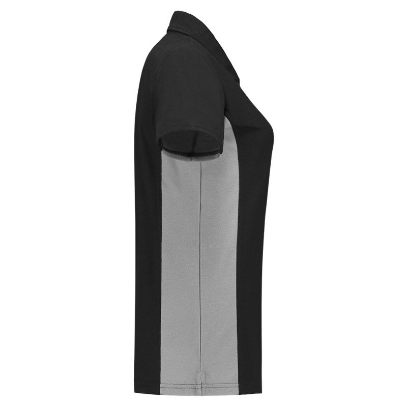 TRICORP 202003 Poloshirt Bicolor Dames black-grey