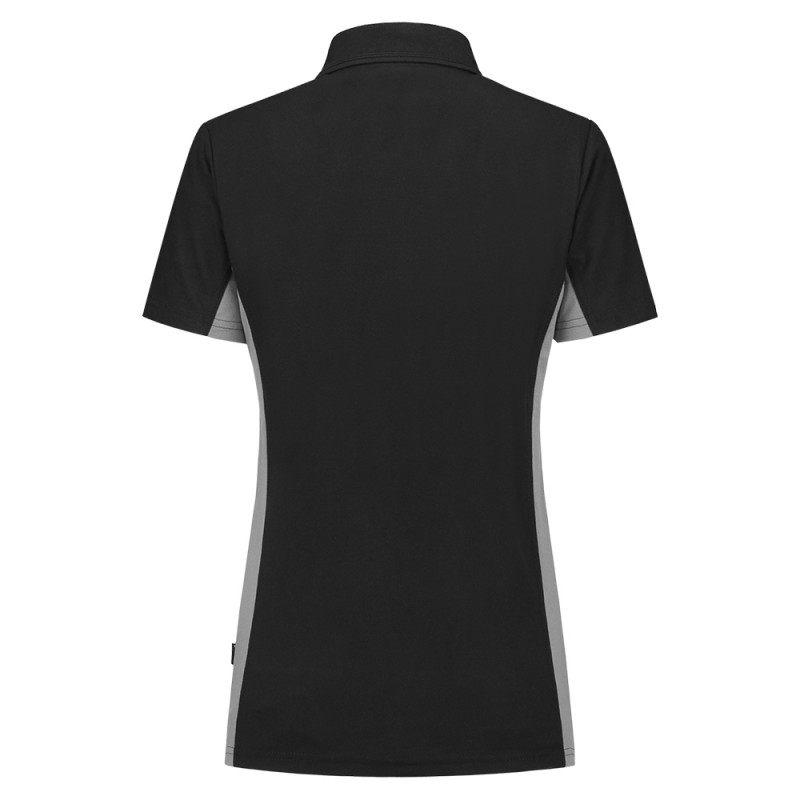 TRICORP 202003 Poloshirt Bicolor Dames black-grey