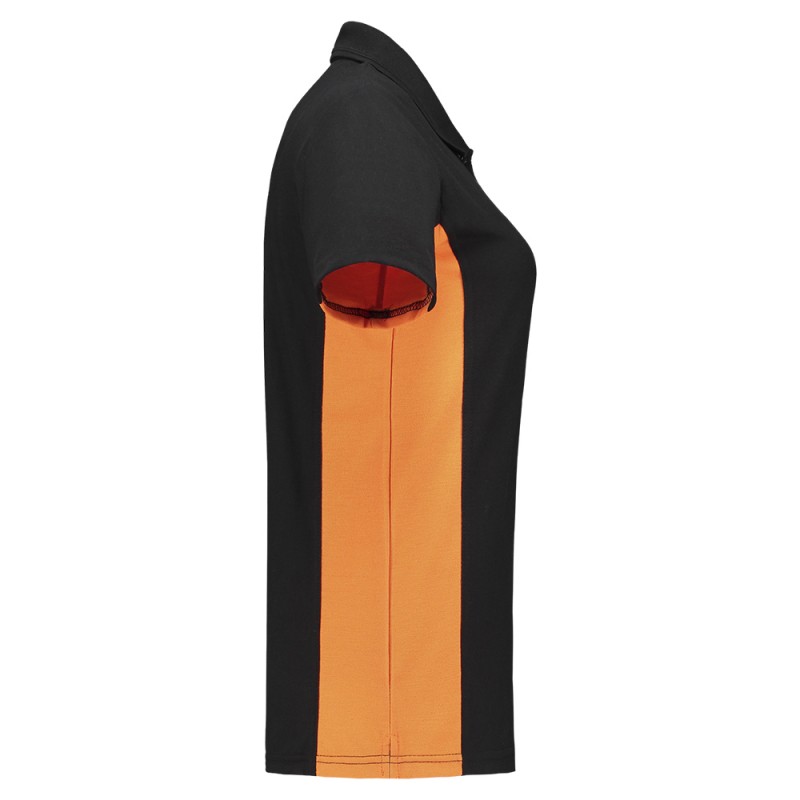 TRICORP 202003 Poloshirt Bicolor Dames black-orange