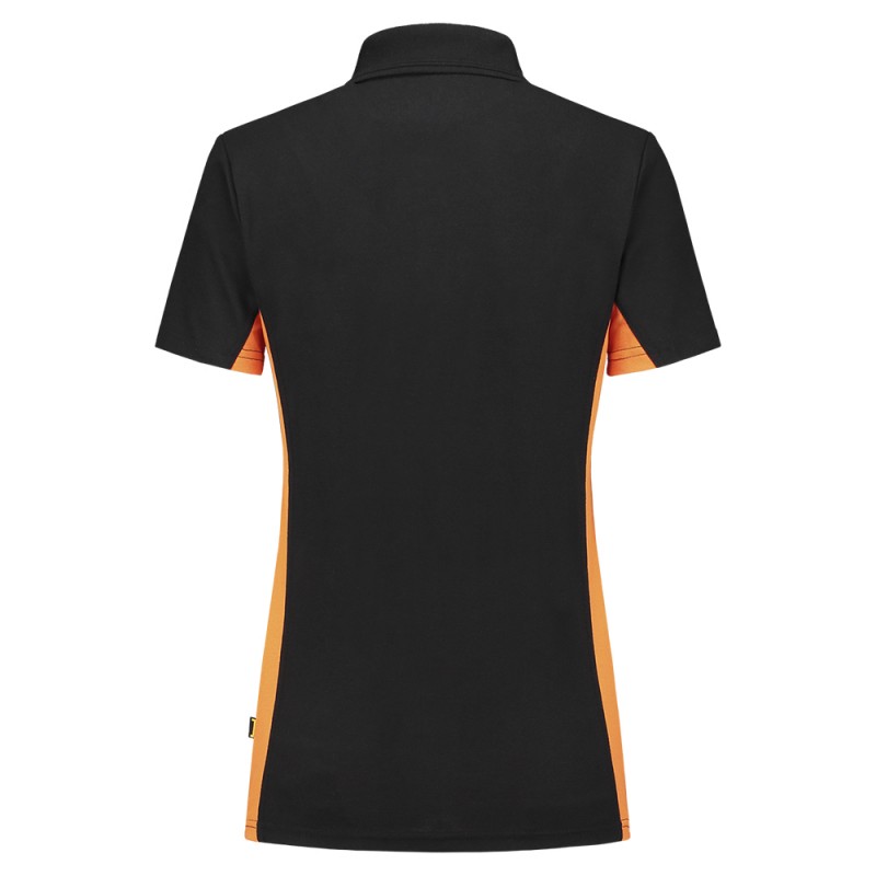 TRICORP 202003 Poloshirt Bicolor Dames black-orange