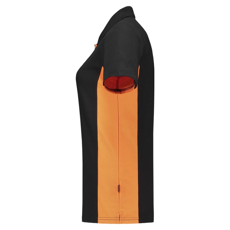 TRICORP 202003 Poloshirt Bicolor Dames black-orange