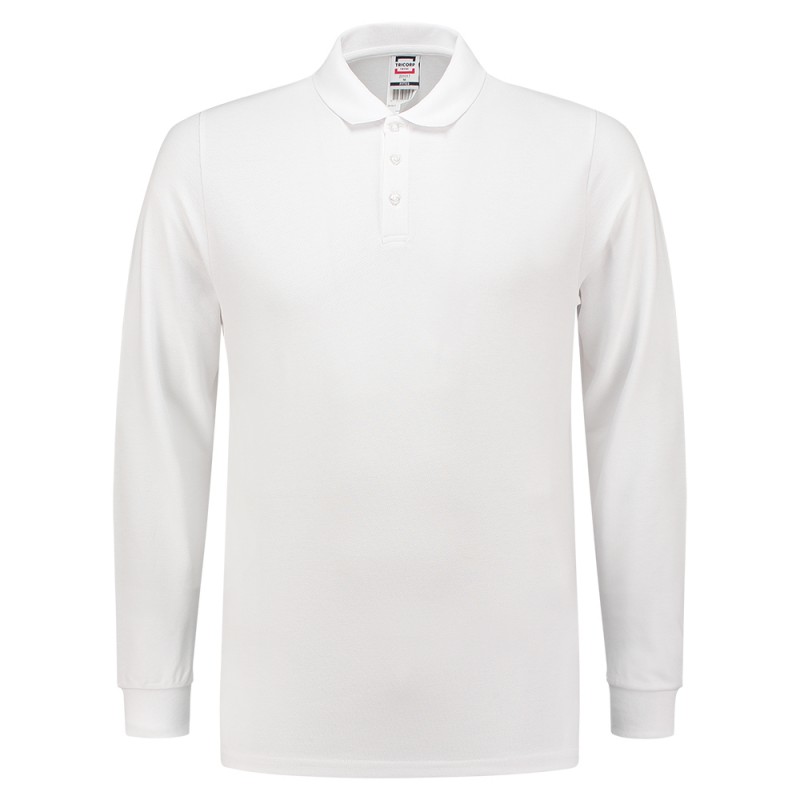 TRICORP 201017 Poloshirt SlimFit 210 gram Lange Mouw white
