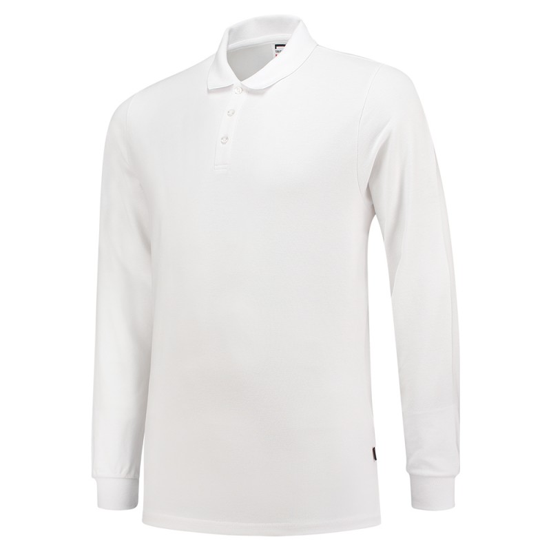 TRICORP 201017 Poloshirt SlimFit 210 gram Lange Mouw white