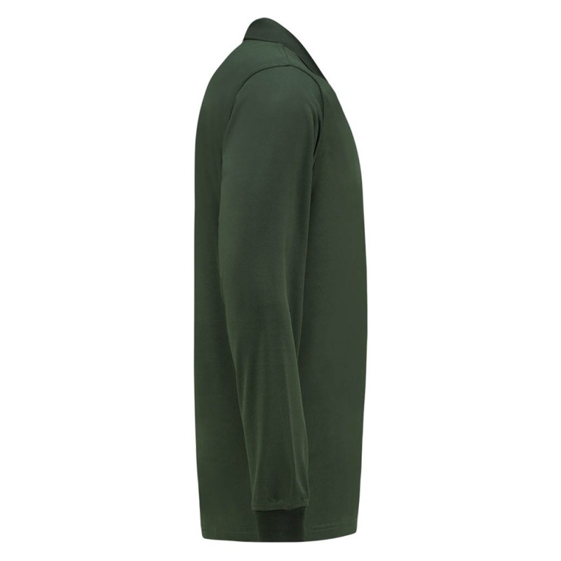 TRICORP 202005 Poloshirt UV Block Cooldry Lange Mouw bottlegreen