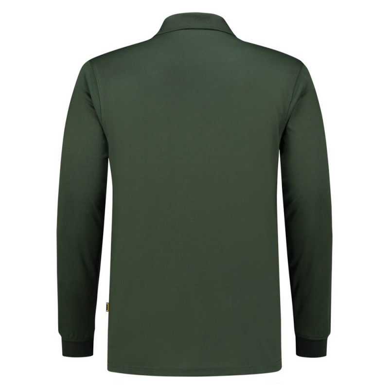 TRICORP 202005 Poloshirt UV Block Cooldry Lange Mouw bottlegreen