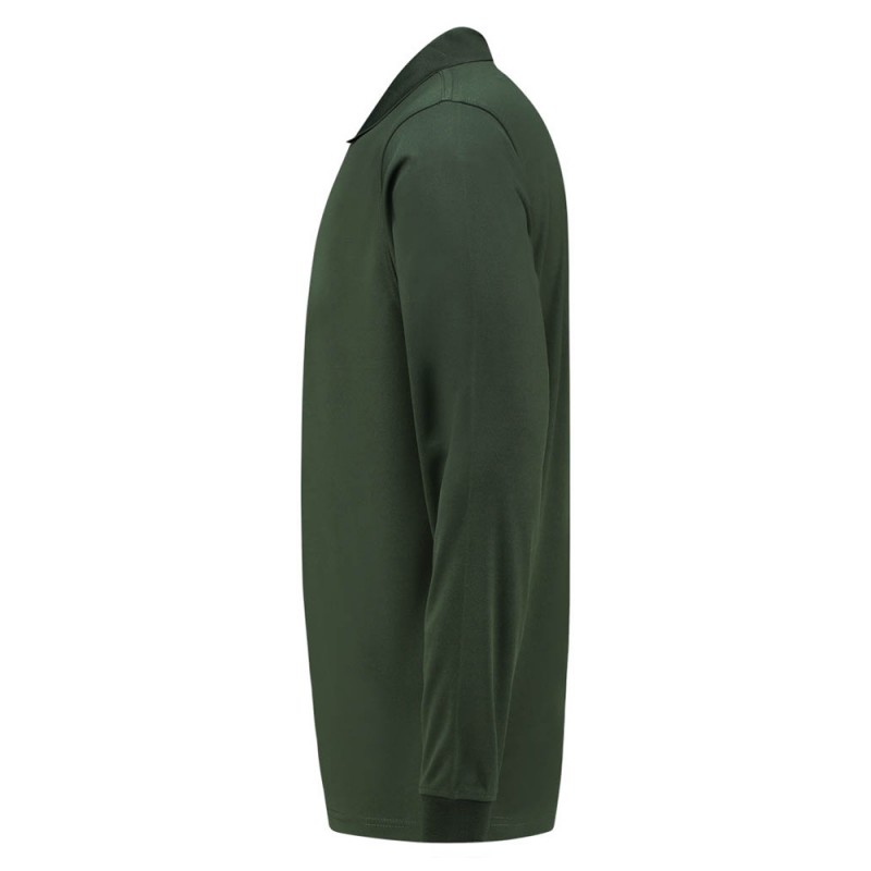 TRICORP 202005 Poloshirt UV Block Cooldry Lange Mouw bottlegreen