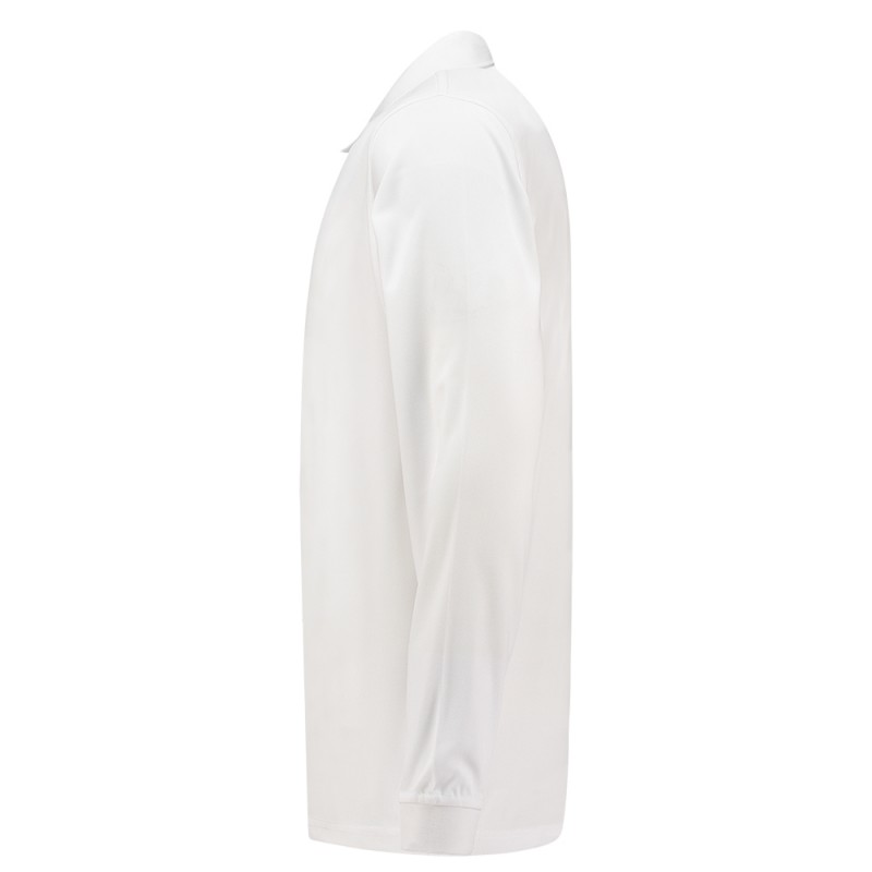 TRICORP 202005 Poloshirt UV Block Cooldry Lange Mouw white
