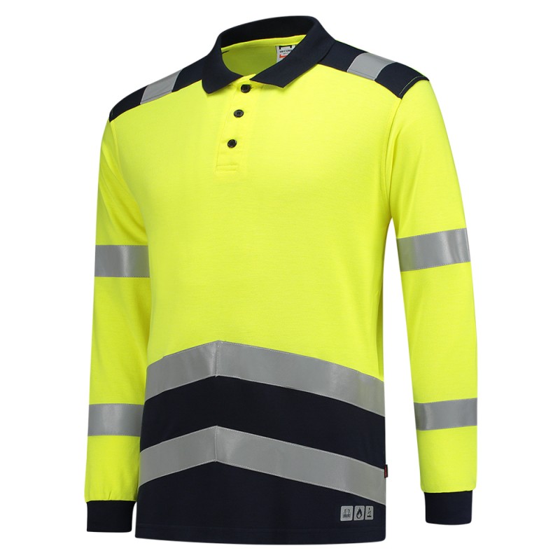 TRICORP 203003 Poloshirt Multinorm Bicolor fluor yellow-ink