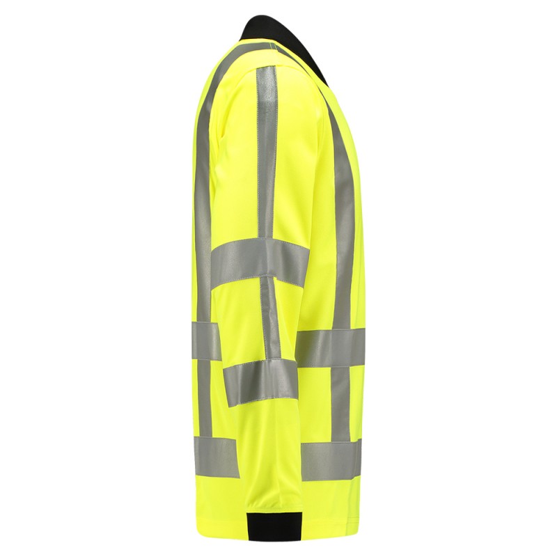 TRICORP 203005 Poloshirt RWS Birdseye Lange Mouw fluor yellow