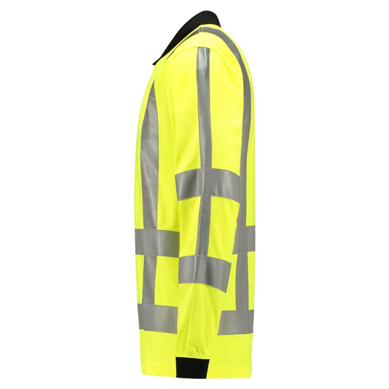 TRICORP 203005 Poloshirt RWS Birdseye Lange Mouw fluor yellow