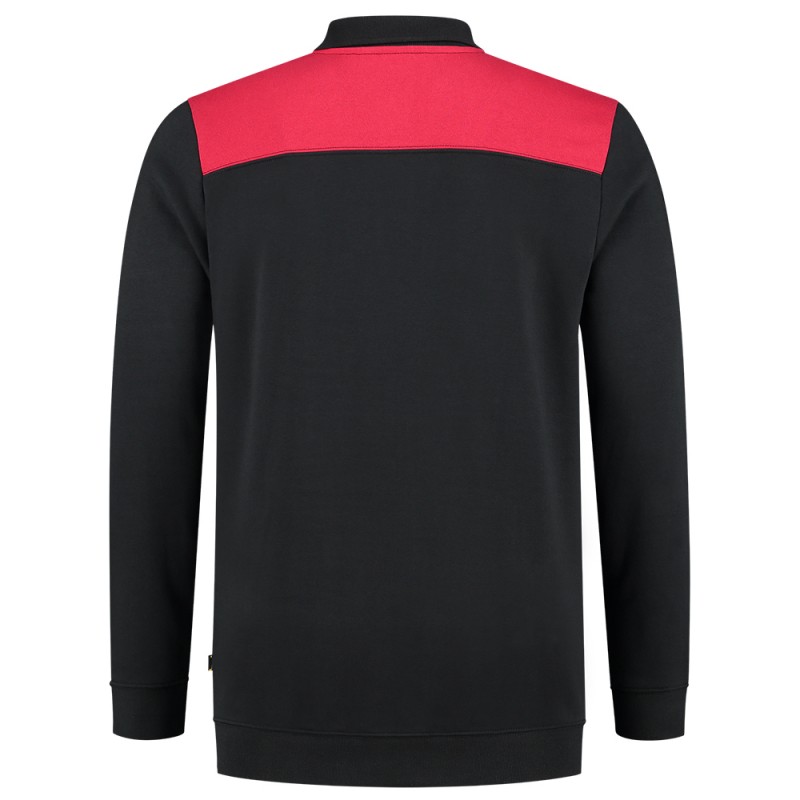 TRICORP 302004 Polosweater Bicolor Naden black-red