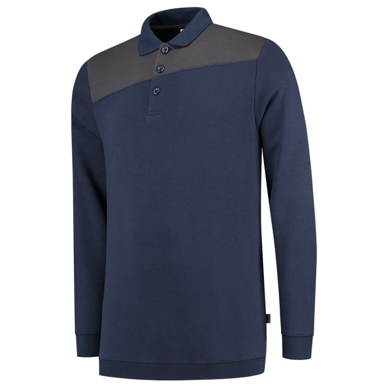 TRICORP 302004 Polosweater Bicolor Naden ink-darkgrey