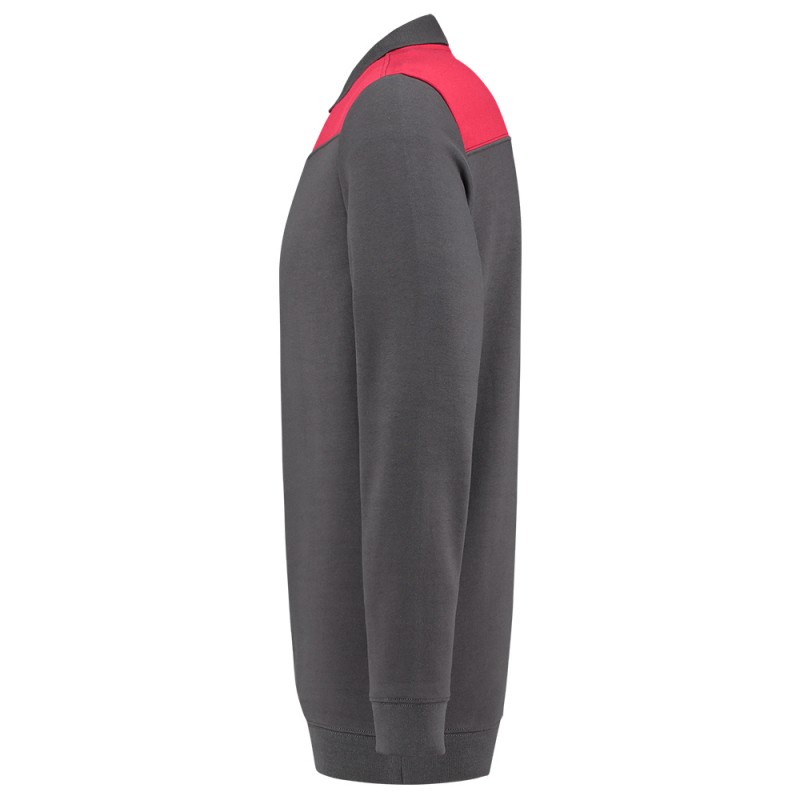 TRICORP 302004 Polosweater Bicolor Naden darkgrey-red TRICORP 302004 Polosweater Bicolor Naden darkgrey-red