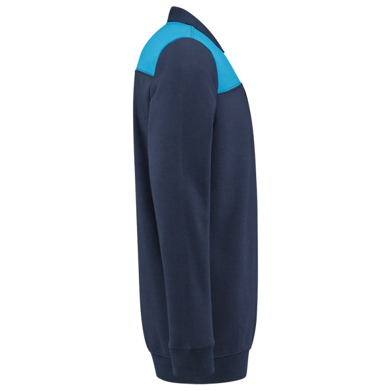 TRICORP 302004 Polosweater Bicolor Naden ink-turquoise TRICORP 302004 Polosweater Bicolor Naden ink-turquoise