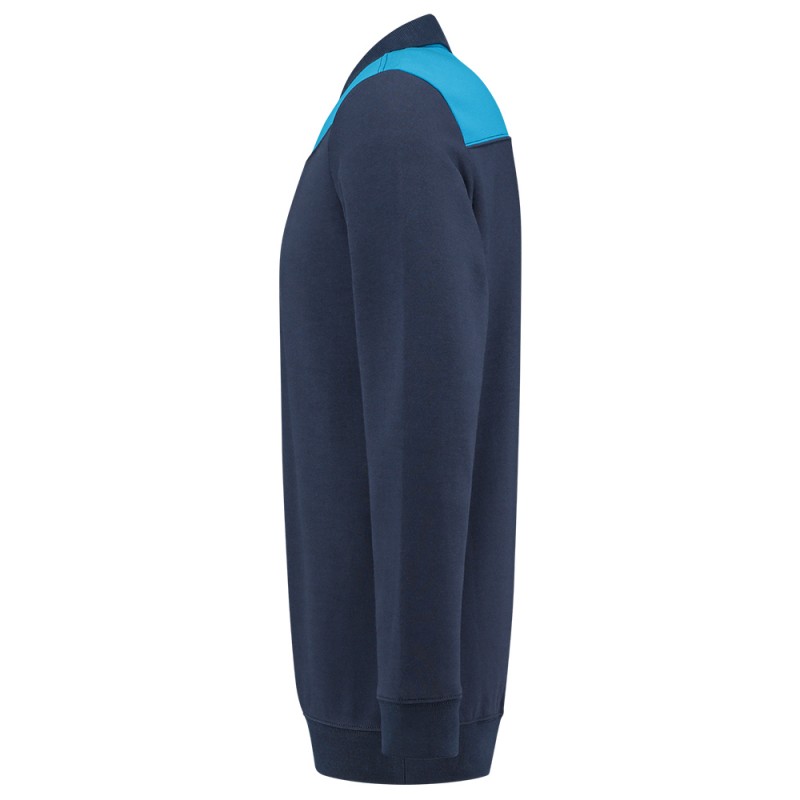 TRICORP 302004 Polosweater Bicolor Naden ink-turquoise TRICORP 302004 Polosweater Bicolor Naden ink-turquoise