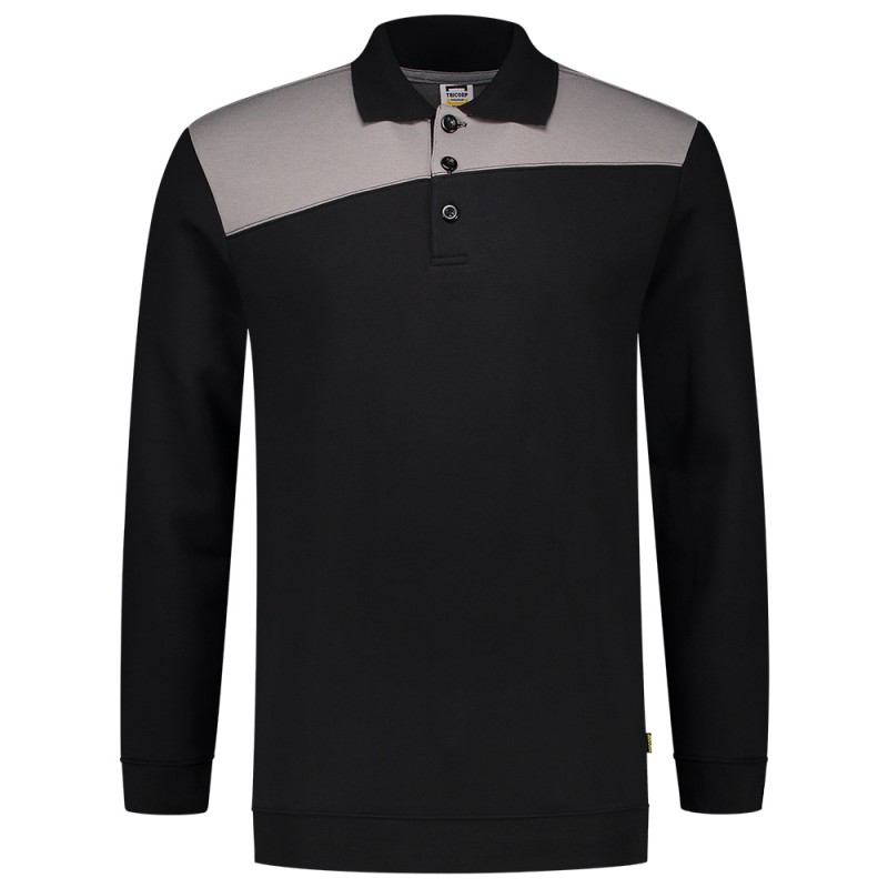 TRICORP 302004 Polosweater Bicolor Naden black-grey