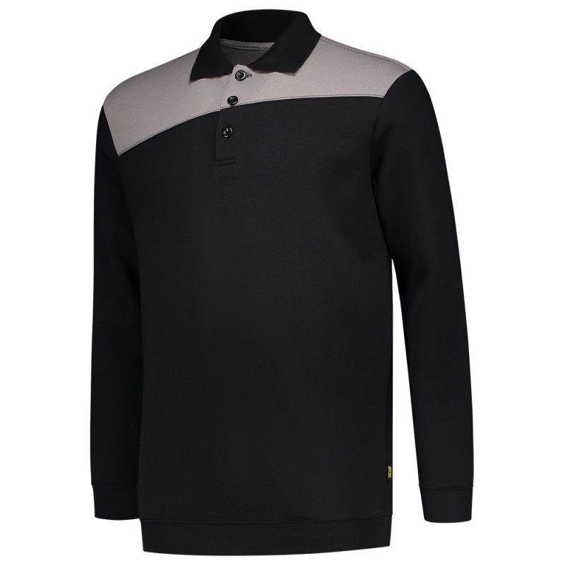 TRICORP 302004 Polosweater Bicolor Naden black-grey