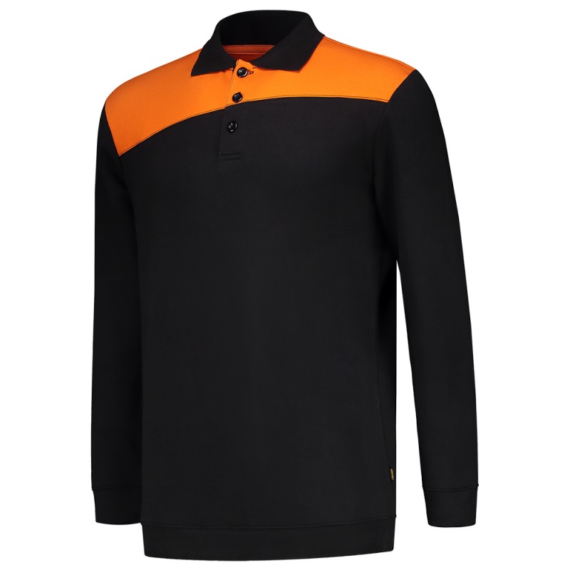 TRICORP 302004 Polosweater Bicolor Naden black-orange TRICORP 302004 Polosweater Bicolor Naden black-orange
