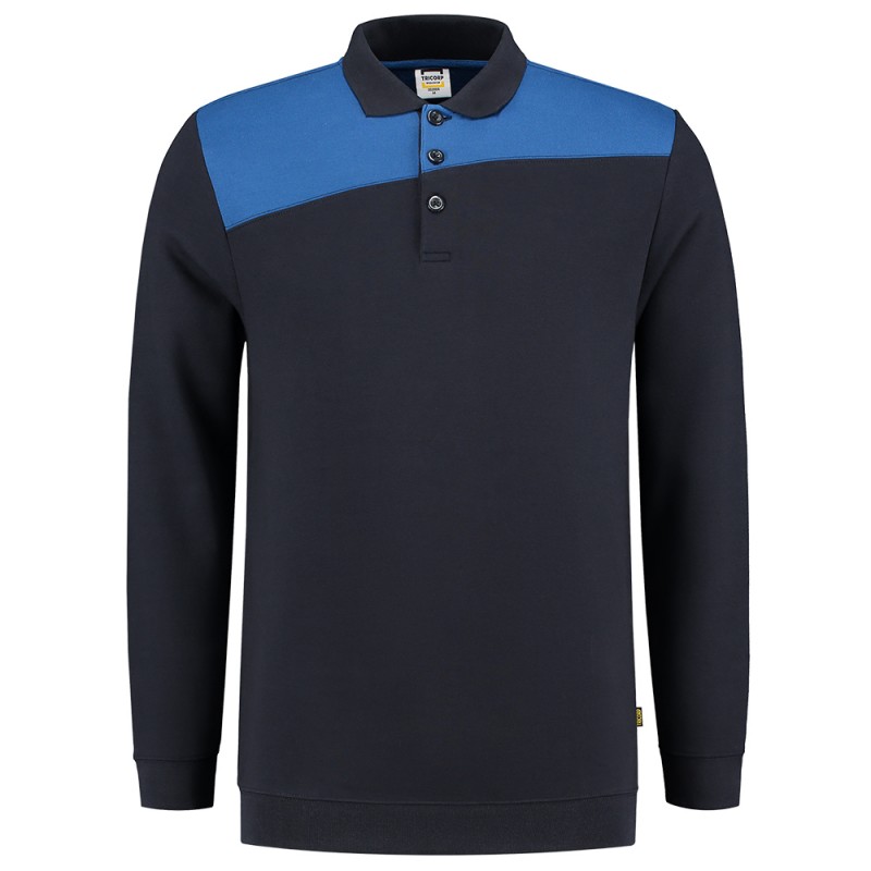 TRICORP 302004 Polosweater Bicolor Naden navy-royalblue