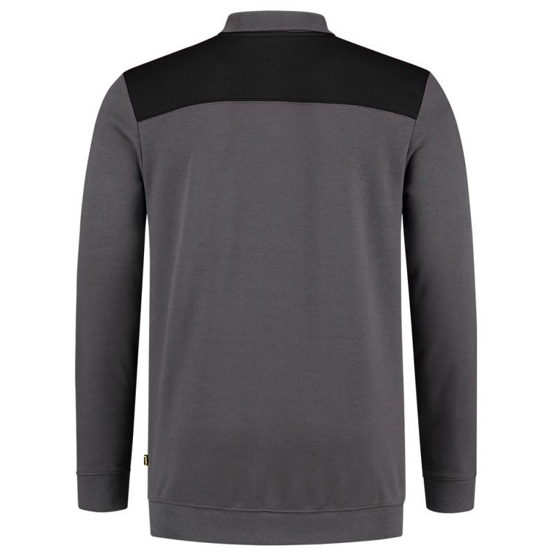 TRICORP 302004 Polosweater Bicolor Naden darkgrey-black TRICORP 302004 Polosweater Bicolor Naden darkgrey-black