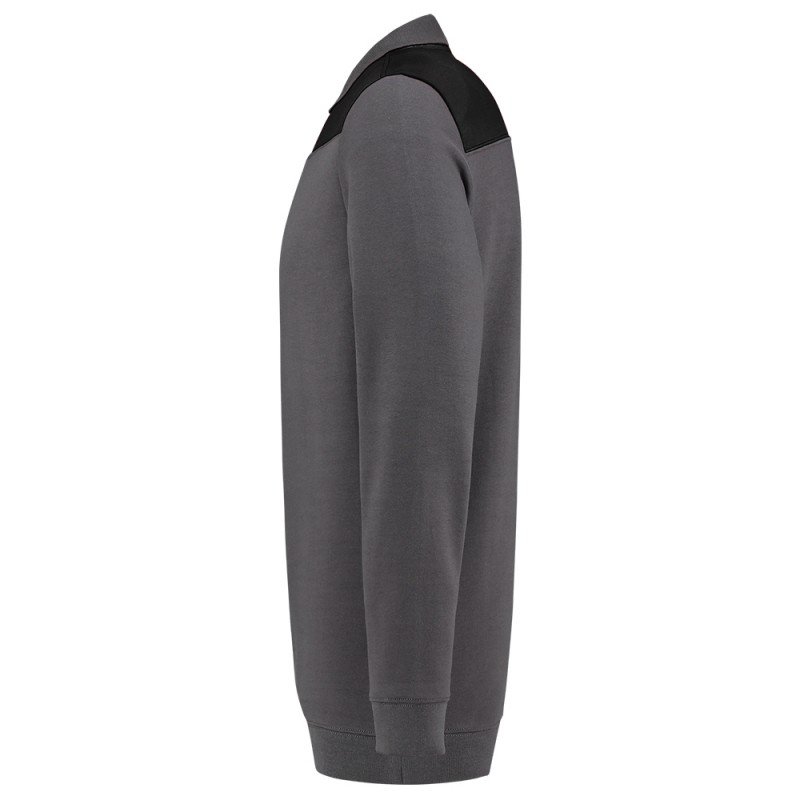 TRICORP 302004 Polosweater Bicolor Naden darkgrey-black TRICORP 302004 Polosweater Bicolor Naden darkgrey-black